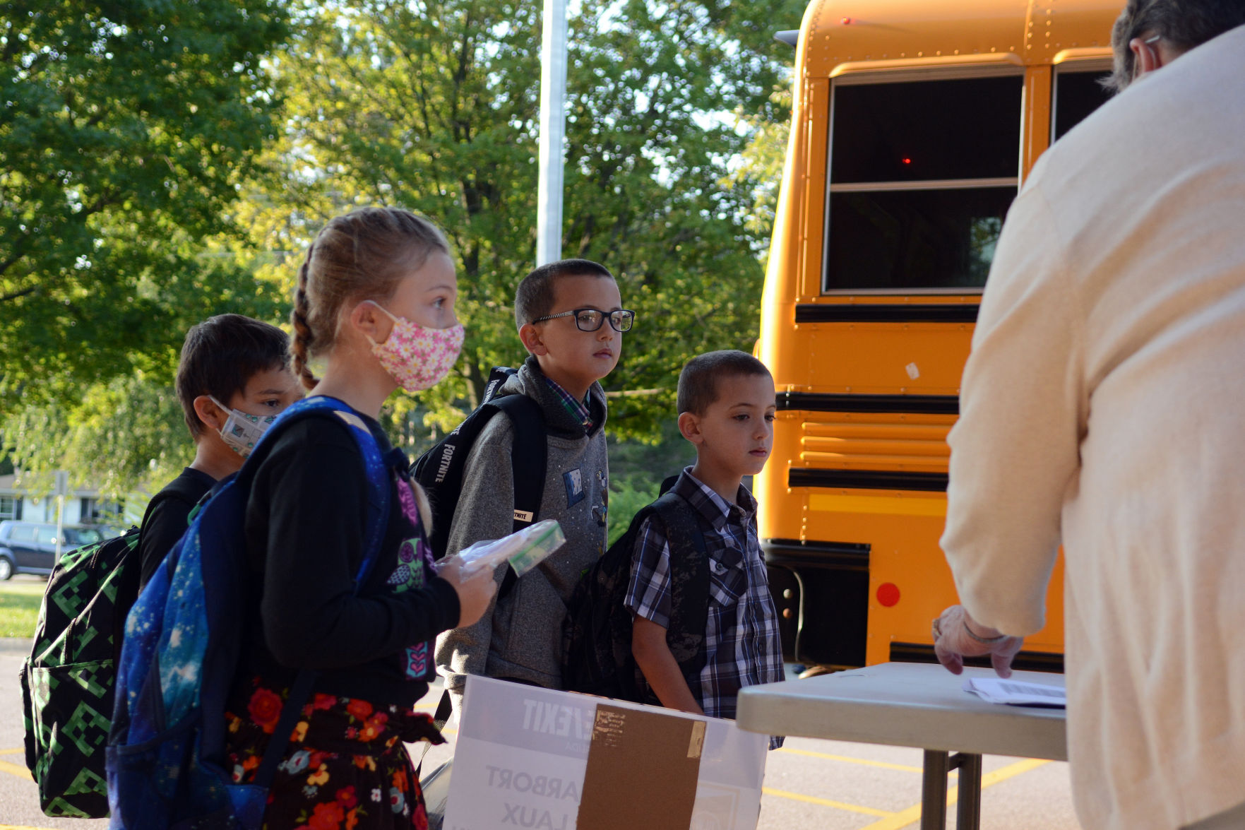 First day of school 2020 in Baraboo